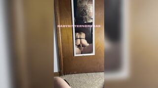Babysitter Riding Shlong in Mirror Creampie SLOW MOTION MOVIE SCENE