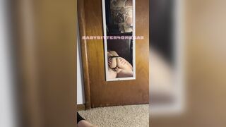 Babysitter Riding Shlong in Mirror Creampie SLOW MOTION MOVIE SCENE