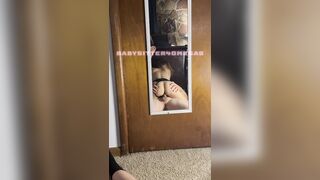 Babysitter Riding Shlong in Mirror Creampie SLOW MOTION MOVIE SCENE