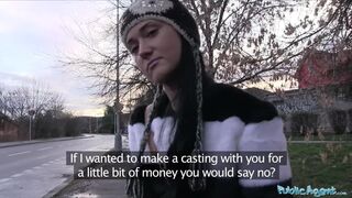 Public Agent Russian Gets Drilled By a Large Penis in her Bedroom