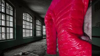 Cuming on soft shiny pink Titanium Girlfriend's Jacket