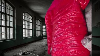 Cuming on soft shiny pink Titanium Girlfriend's Jacket