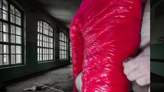 Cuming on soft shiny pink Titanium Girlfriend's Jacket