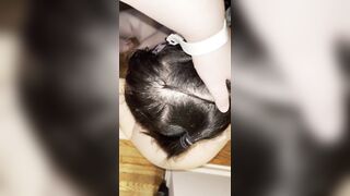 Lesbo Fellatio on Belt-on