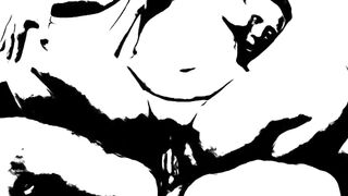 Screw older doxy in grayscale cartoon massive sex-toy