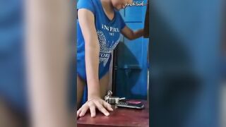 My cuckold licks my booty and twat whilst I screw his ally