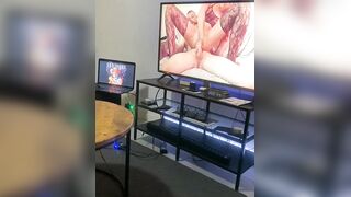 Playing myself during the time that watching porn