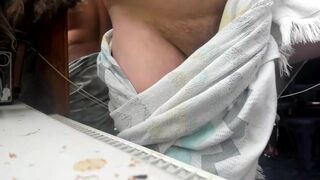 relaxing after shower cam boy