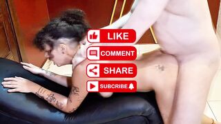 My cute lesbo neighbour want to cum on my penis