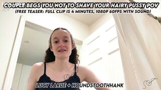 Pair Supplicates U Not To Shave Your Unshaved Snatch POV