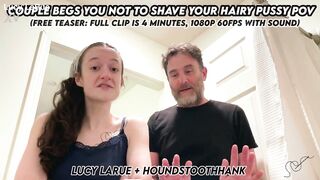 Pair Supplicates U Not To Shave Your Unshaved Snatch POV