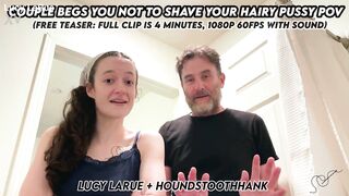 Pair Supplicates U Not To Shave Your Unshaved Snatch POV