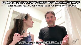 Pair Supplicates U Not To Shave Your Unshaved Snatch POV