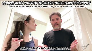 Pair Supplicates U Not To Shave Your Unshaved Snatch POV
