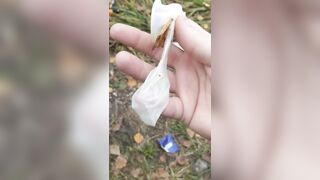 I discovered used condoms. Swallowed the cum from him and jerked off his hirsute dong