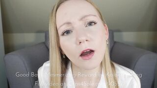 Blond Female-dominator gives valuable male a mesmerizing JOI award