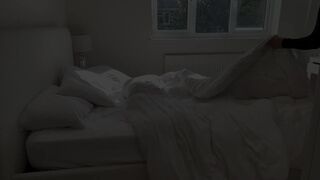 Hawt Blond Making The Couch In A TRANSPARENT Bodysuit