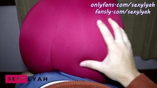 My Large Ass Stepcousin sits on my Lap Dancing after Gym