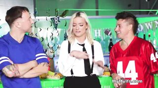 Tag teaming the horny barmaid free use style