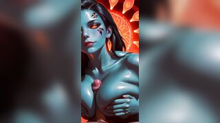 giant breasts Riding cg