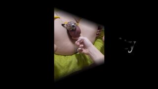 Headmistress anal fisting thrall in chastity cage - short version