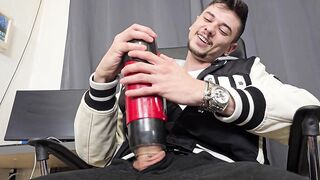 STROKING WITH MY TOY !