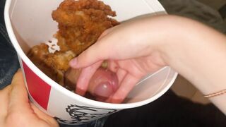 KFC bucket with a surprise inside. Stepsister liked it.