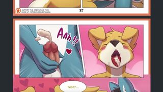 Fur Comic Dub: Weekend (Fur Animation, Yiff Femboy, Toon, Anal)