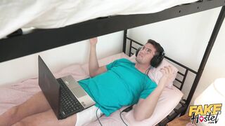 Fake Hostel - Super cute 18yr teens taut vagina is oozing with her lewd chick juice and college roommate laps it up