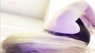 Loira gostosa saiu pra comer um lanche mas ela acabou sendo comida como prato principal no motel