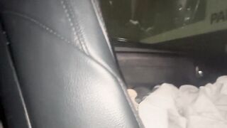 CAUGHT TWICE! Thick Tatted Rock PUBLIC SCREW in Parking Garage. Creampied & impregnated by Buff Dude