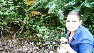 Looking for condoms in the woods