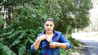 Looking for condoms in the woods