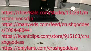 laptop crush in hot boots