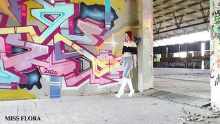 Consummate Butt in Constricted Jeans & Boots ASMR Walking