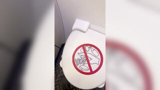 Edging Dong in Airplane Washroom - Dane Coxx