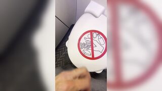 Edging Dong in Airplane Washroom - Dane Coxx
