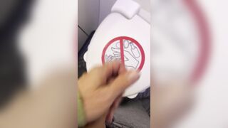 Edging Dong in Airplane Washroom - Dane Coxx