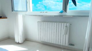 Bawdy thoughts drive her wild as this babe slides into smth taut and slippery—one time the lights dim, that babe becomes a groaning, writhing mess of longing that doesn’t stop until her pillow is juicy and body weak from release.