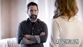 Depressed Widower Bangs His Stepson's Redhead Girlfriend