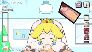 Peach getting screwed and creampied groaning climax anime in multiple poses