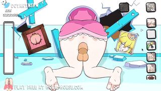 Peach getting screwed and creampied groaning climax anime in multiple poses