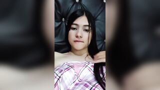 Masturbation with messy talk