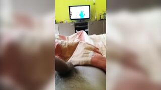 Little play with my large penis