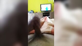 Little play with my large penis