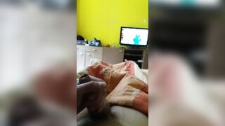 Little play with my large wang two