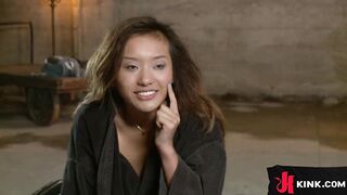 nineteen Year Old Foreign Swap Bitch finds herself in a taut situation when her unmerciful professor shows