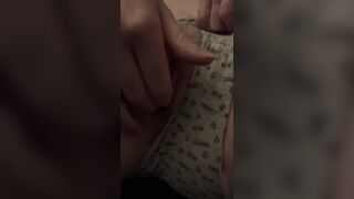 Fingering my constricted pink vagina homemade