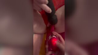 Scouse Bella Double Sextoy the one and the other holes