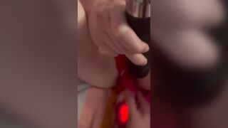 Scouse Bella Double Sextoy the one and the other holes